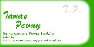 tamas pevny business card